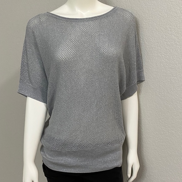 Michael Kors Sweaters - Silver Metallic Michael Kors Light Sweater